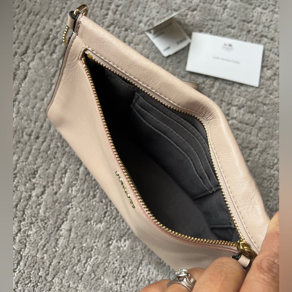 Coach Madison Blush Python Large Wristlet - image 7